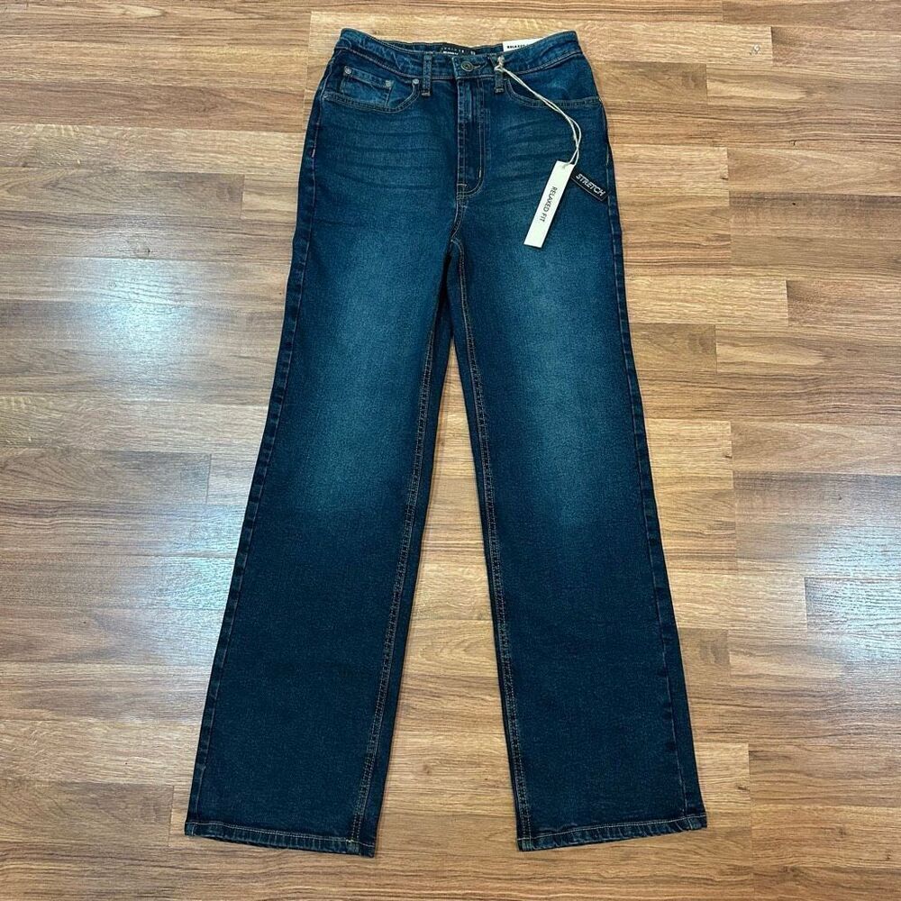 Studio 12 Straight Leg Jeans Relaxed Fit Stretch Denim Pants | Junior Size 3